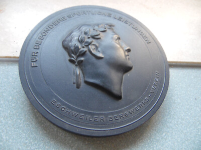alte Bergbau Eschweiler Bergwerksverein EBV Plakette Bild
