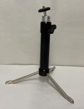Vintage Small Tripod Camera Lightweight Solid Steerable Head - 8