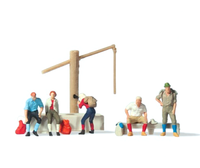 Preiser 79161 Rastende Am Dorfbrunnen 5 Figuren Spur N 1:160 Handbemalt Neu