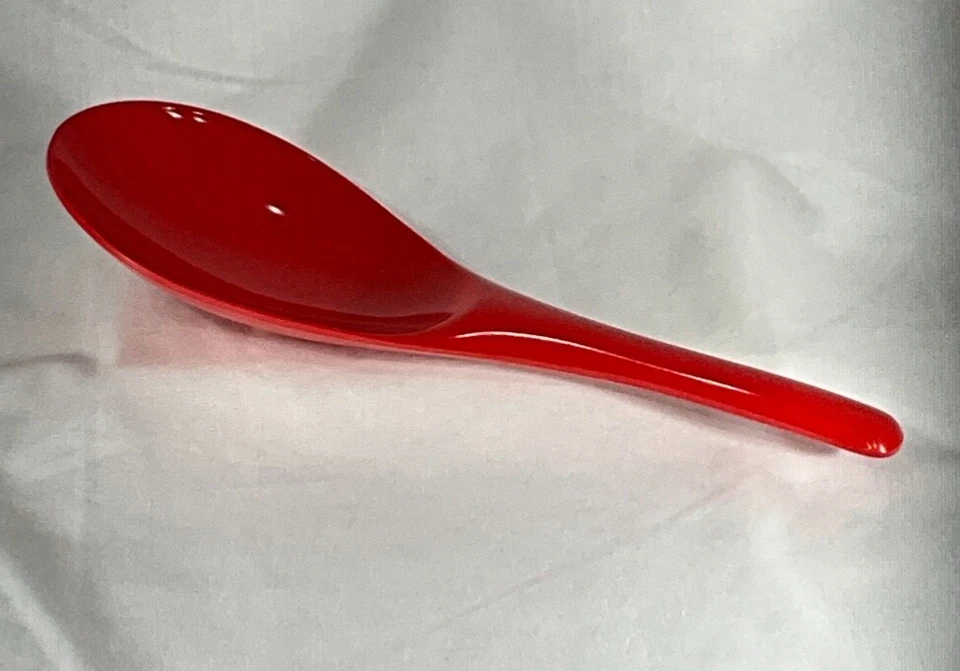 HutZler Red Melamine Rice Spoon item 513 Thailand - Image 2 of 4