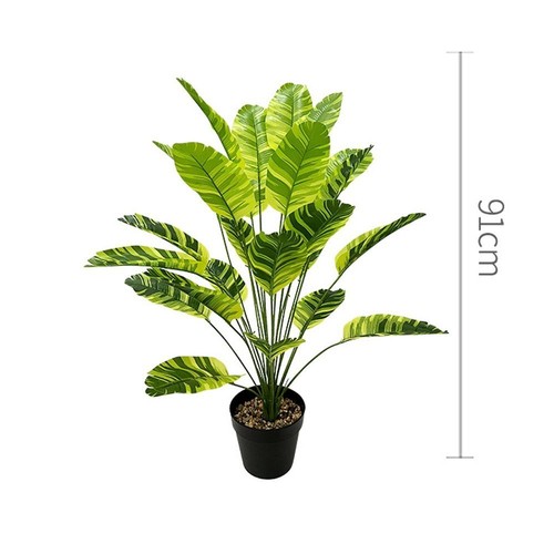 Real Touch Large Tropical Palm Tree Office Desktop Decoration - Picture 21 of 30