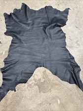 Black leather Calf hide Calfskin 7.5 sq. ft. for bookbinding Z39