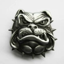 British Bulldog Metal Belt Buckle