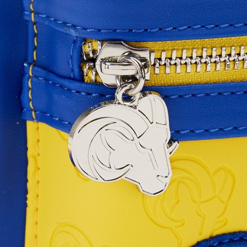 NET Loungefly Rams patches Backpack Loungefly NFL LA Rams Patches Mini Backpack | eBay main image 2