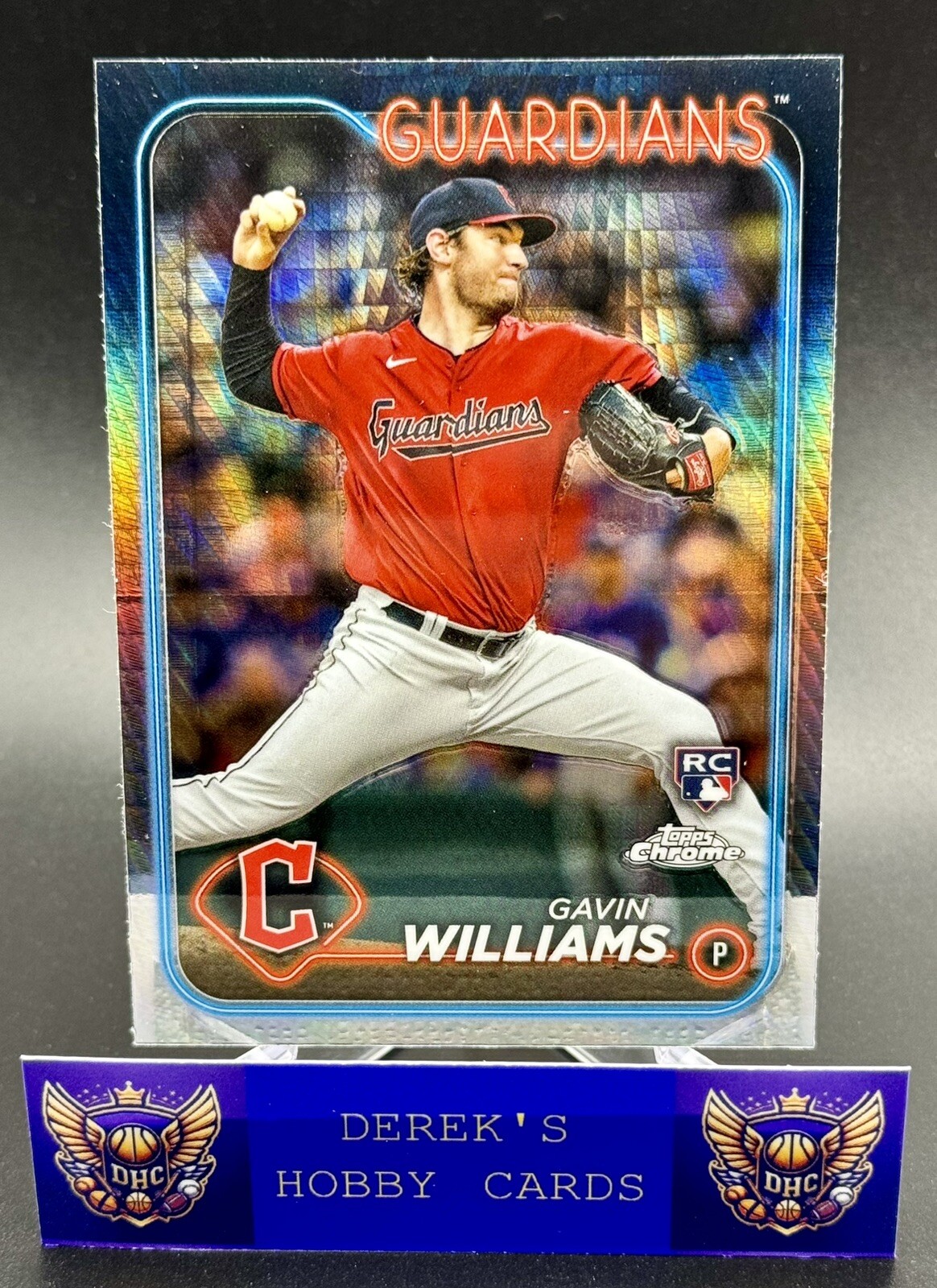 2024 Topps Chrome Prism Refractor #15 Gavin Williams  - Cleveland Guardians