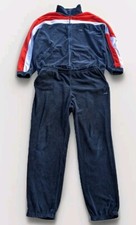 Vintage 80s FILA Made in Italy Distressed Worn Velour Track Suit 46 40x33