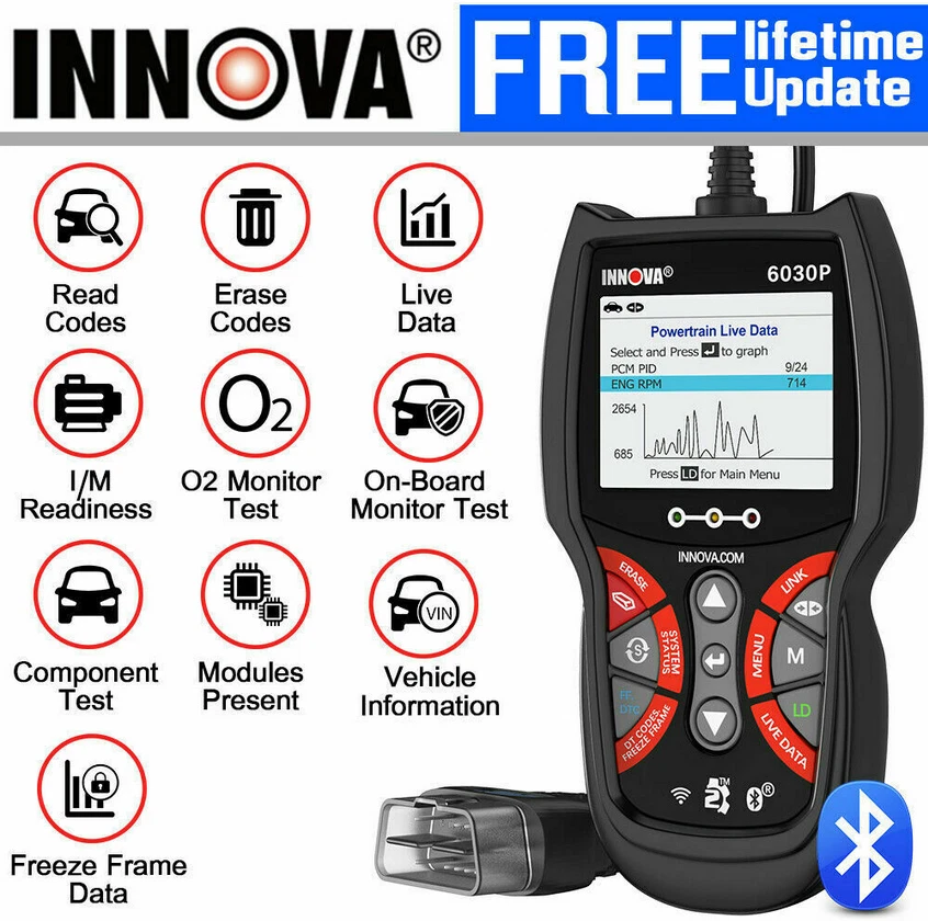 INNOVA 5160RS, OBD2 Bidirectional Scan Tool, OELevel All, 58 OFF