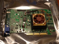 3dfx Voodoo 4 4500 Agp 32mb W/upgraded Cooling *tested Working*
