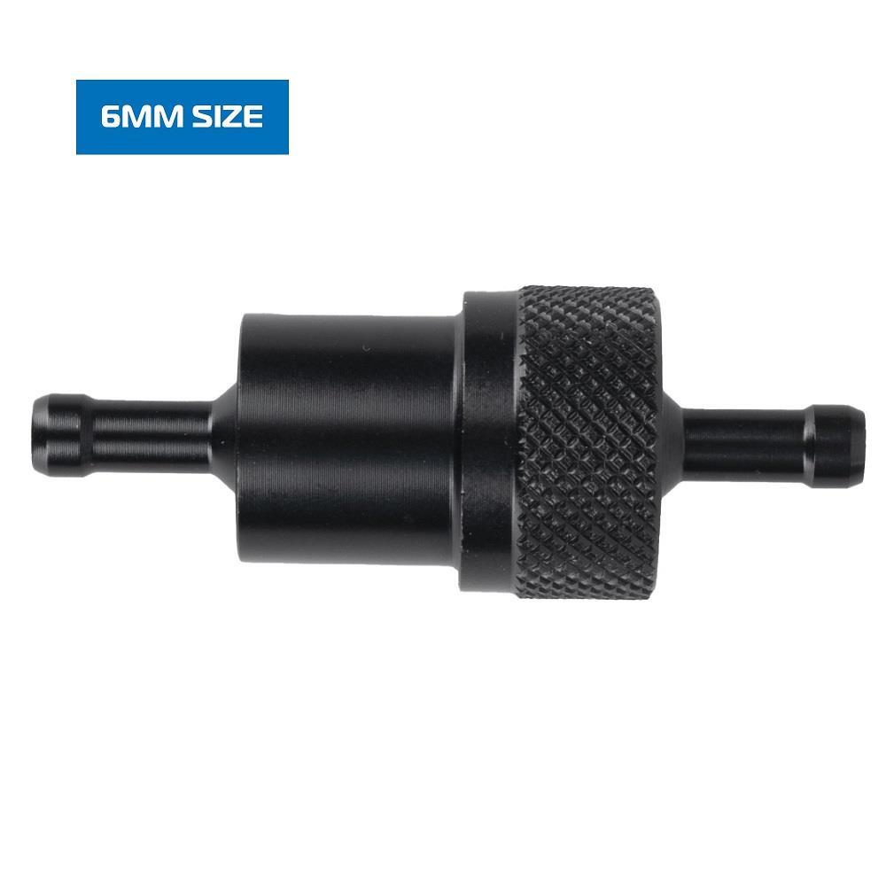 Oxford Alloy Motorcycle Fuel Filter 6 mm Intake Replacement Part Scooter Black