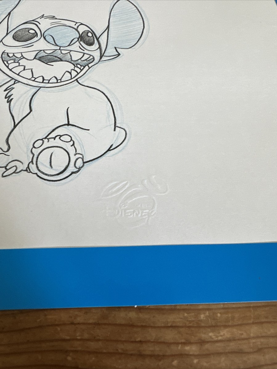 Disney Lilo & Stitch Signed Daniel St. Pierre Stitch Sketch