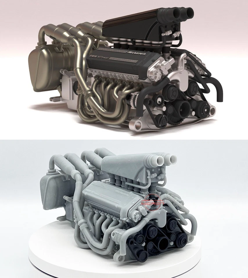 McLaren F1 S702 V12 Engine Model Kit Scales 1/24 1/18 1/12 1/8 1/6 1/4 - Image 2 of 4