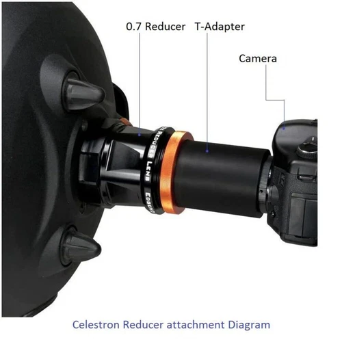 Celestron 0.7x Focal Reducer for Celestron 8" Edge C8HD Scopes & Optical Tubes - Picture 5 of 8