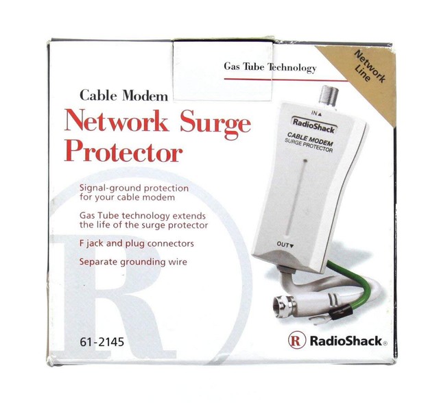 Radio Shack Cable Modem Network Surge Protector, 612145 eBay