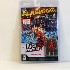 The Flash FLASHPOINT  1 Geoff Johns McFarlane Page Punchers 3  figure & comic
