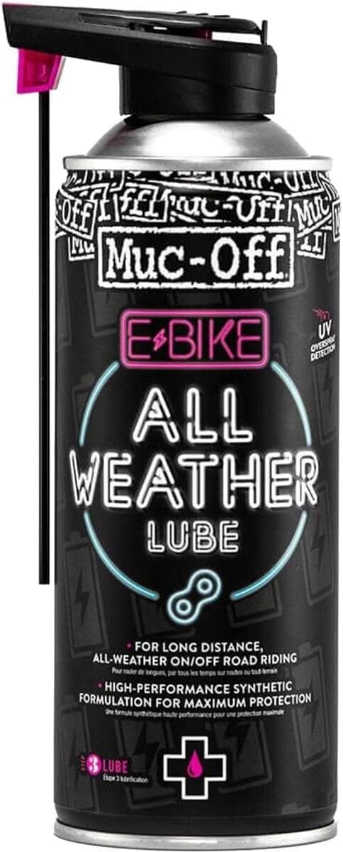 Muc-Off eBike All-Weather Chain Lube, 8.5 fl oz Bike Lube Bike Chain Oil Chain