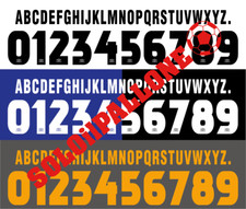 kit nome + numero x maglia inter 97-98 bianco,nero o giallo ocra flock umbro