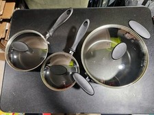 farberware cookware set nonstick Black