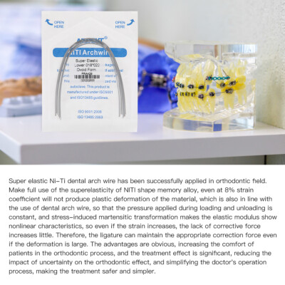 20X Dental Super Elastic Niti Arch Wires Natural Form - Foto 14
