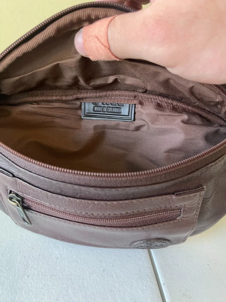 Riñonera JAGUAR Cintura Riñonera Cuero de Vaca Genuino Bolso para Hombres y Mujeres Foto 4 de 4