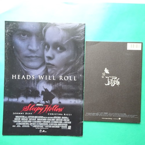 Tim Burton set 2 Movie Japanese Program Corpse Bride Sleepy Hollow Johnny Depp - Picture 4 of 4
