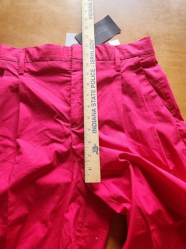 Zara Dress Pants Womens Size S Pink Pleated Wide Leg High Rise Stretch Ponte - Picture 7 of 10