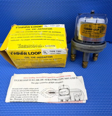 #ad Tiger Loop Type T601 Oil De aerator Beckett AF AFG Wayne Carlin Riello Burner $49.95
