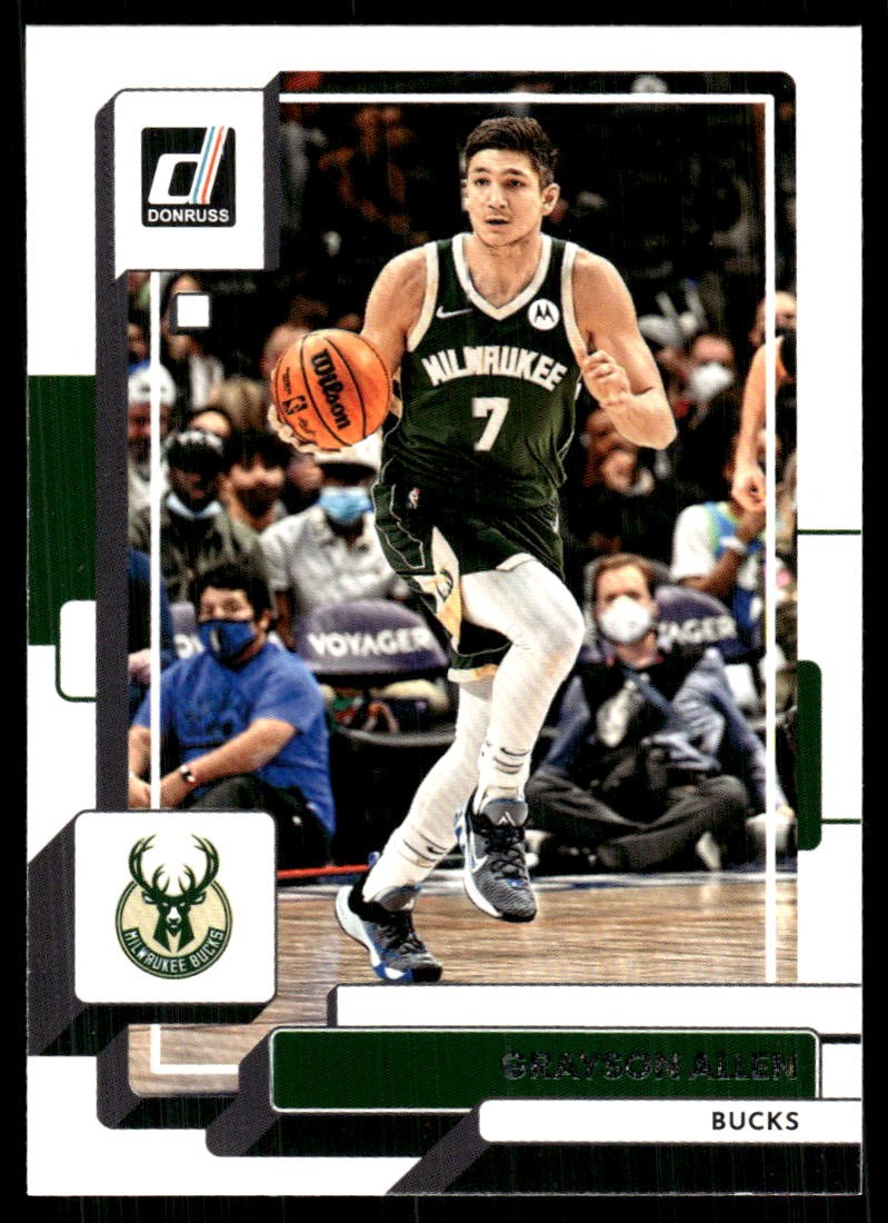 Grayson Allen 2022-23 Donruss #57 Bucks FREE SHIPPING StackedPacks