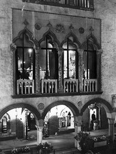 The windows are lit reception Japanese ambassador Isabella St- Boston Old Photo