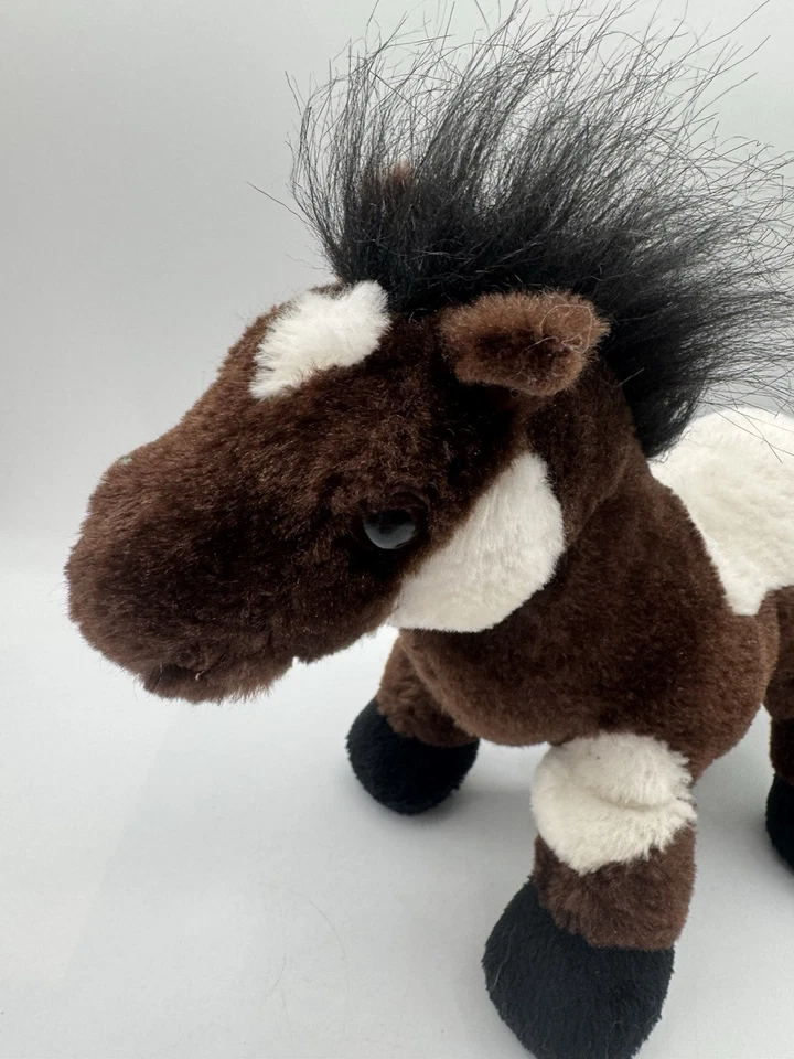 Webkinz Ganz Plush HM147 Pinto Brown White Horse No Code Stuffed Animal 2008 - Image 2 of 4