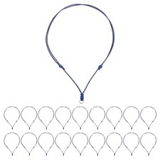 30pcs Adjustable Necklace Cords 1.5MM Thick 18-30 Inch Handmade Craft Ropes Blue