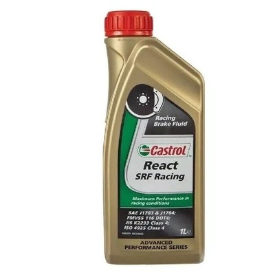 FMVSS No.116 DOT4 (1 Liter) Brake Fluid - Castrol React SRF Racing 12512