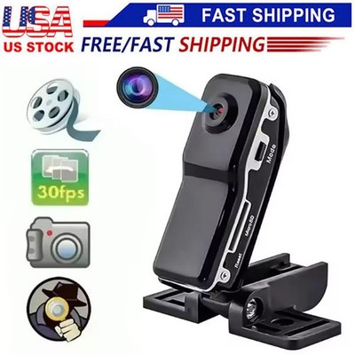 Mini Police Body Camera HD 1080P Video DVR Clip IR Night Cam Camcorder US