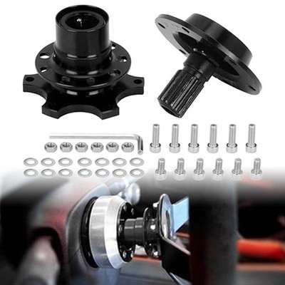 Steering Wheel Bolt-On Quick Release HUB Racing Adapter Snap Off Boss Kit