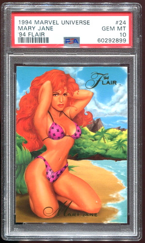 Mary Jane 1994 Marvel Universe ‘94 Fleer Flair #24 PSA 10 GEM MINT Spider-Man