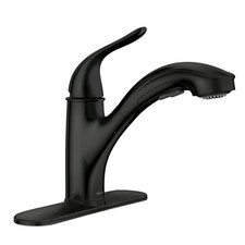 MOEN 87557BL Brecklyn Single Handle Pull Out Sprayer Kitchen Faucet