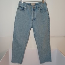 Everlane 90s Cheeky Crop Jeans Women Sz 29X25 Light Blue Wash Denim