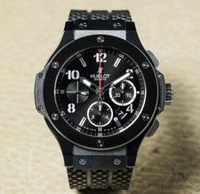 Hublot Big Bang 44 Black Magic $16K MSRP Ceramic Chronograph 301.CX.130.RX