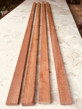 Mahogany Hardwood Sawn Thin Moulding Beading Craft Hobby DIY 4 piece 800 mm Long