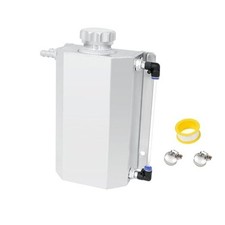 Coolant Overflow Tank, Coolant Reservoir Tank, Radiator Overflow Tank, 2L White