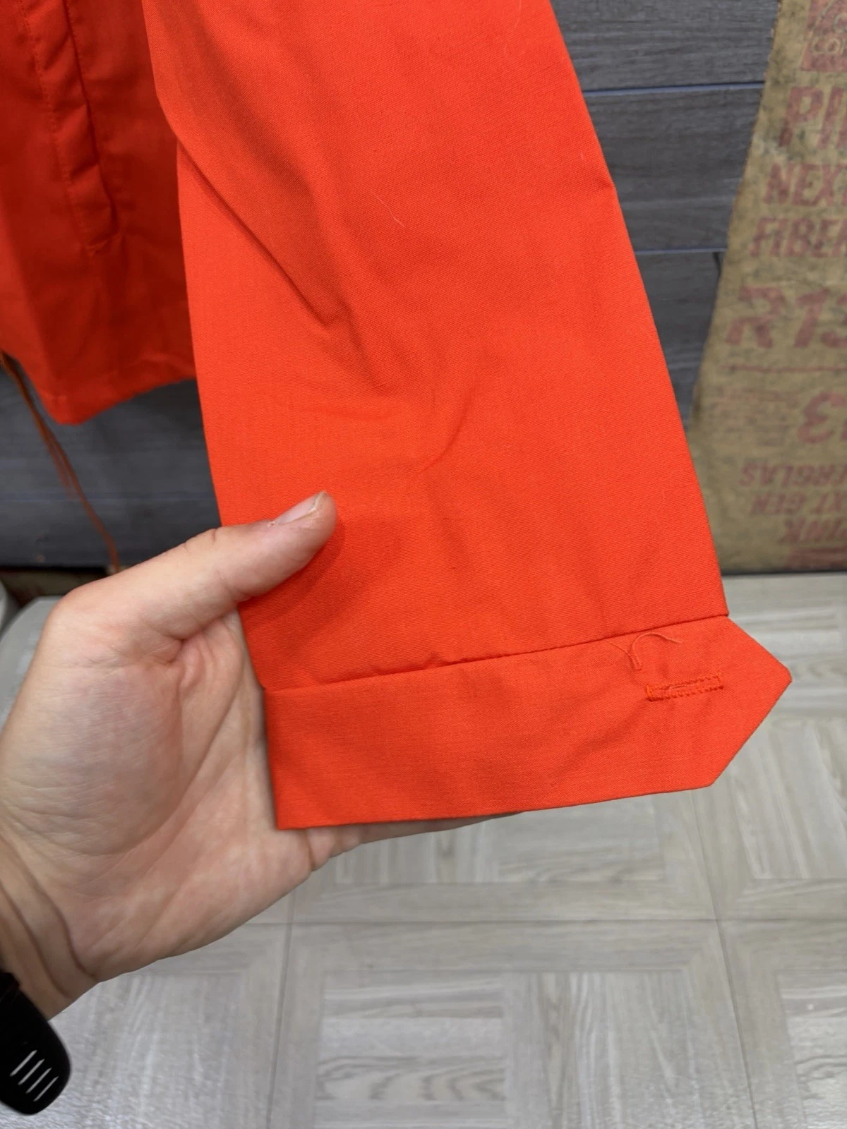 Vintage Swingster USA Made Golden Harvest Farming Jacket Men Medium Orange Ag - product detail image 7