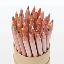 MUJI Color pencils 36 colors In a paper tube case Made in Japan