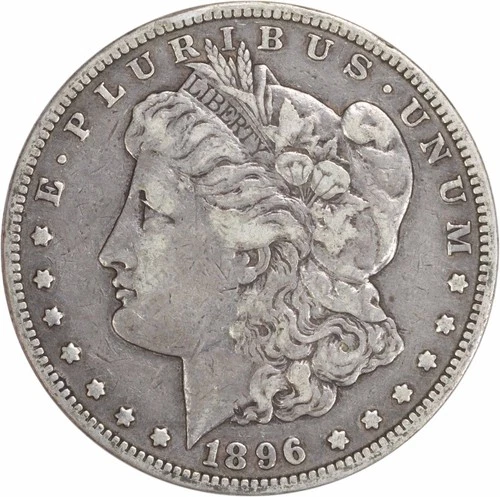 1896-S Morgan Silver Dollar VF Uncertified #725