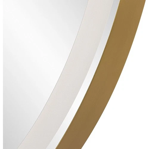 Uttermost 09947 Crofton 32 X 32 inch Plated Brushed Brass LED Lighted Mirror - Picture 6 of 11