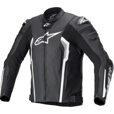 Alpinestars Missile V2 Lederkombijacke für Motorradfahrer - Schwarz - 1,2/1,4mm