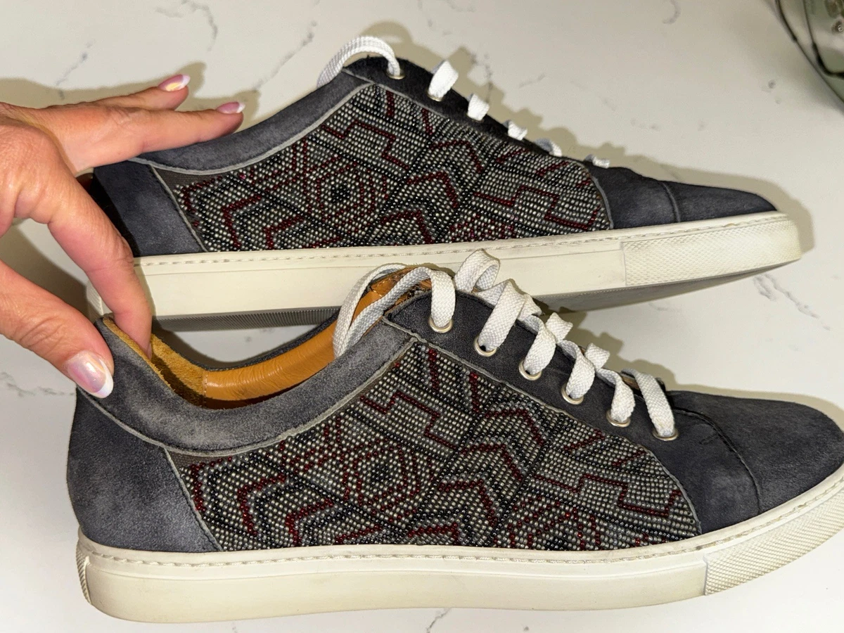 Donald J. Pliner Brown Woven Slip-On Sneakers Size 10 Men\'s DACIO at Donald Pliner main image 3
