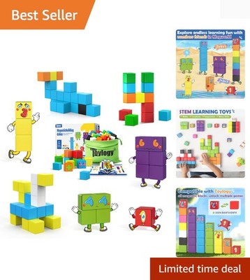 Magnetic Blocks World Building Blocks Edition, STEM Educational Montessori Se...