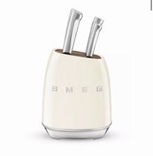 bloc smeg couteaux kit complet accompagné de 6 couteaux de cuisine professionnel