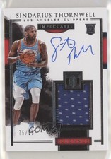 2017 Panini Impeccable Elegance Rookie Jersey 75/99 Sindarius Thornwell Auto 0s3