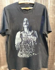 James Taylor 1972 Tour Gift For Fan S to 5XL Charcoal Style T-shirt K861
