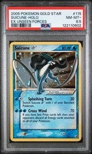 Poemon EX Unseen Forces 115/115 Suicune Gold Star PSA 8.5